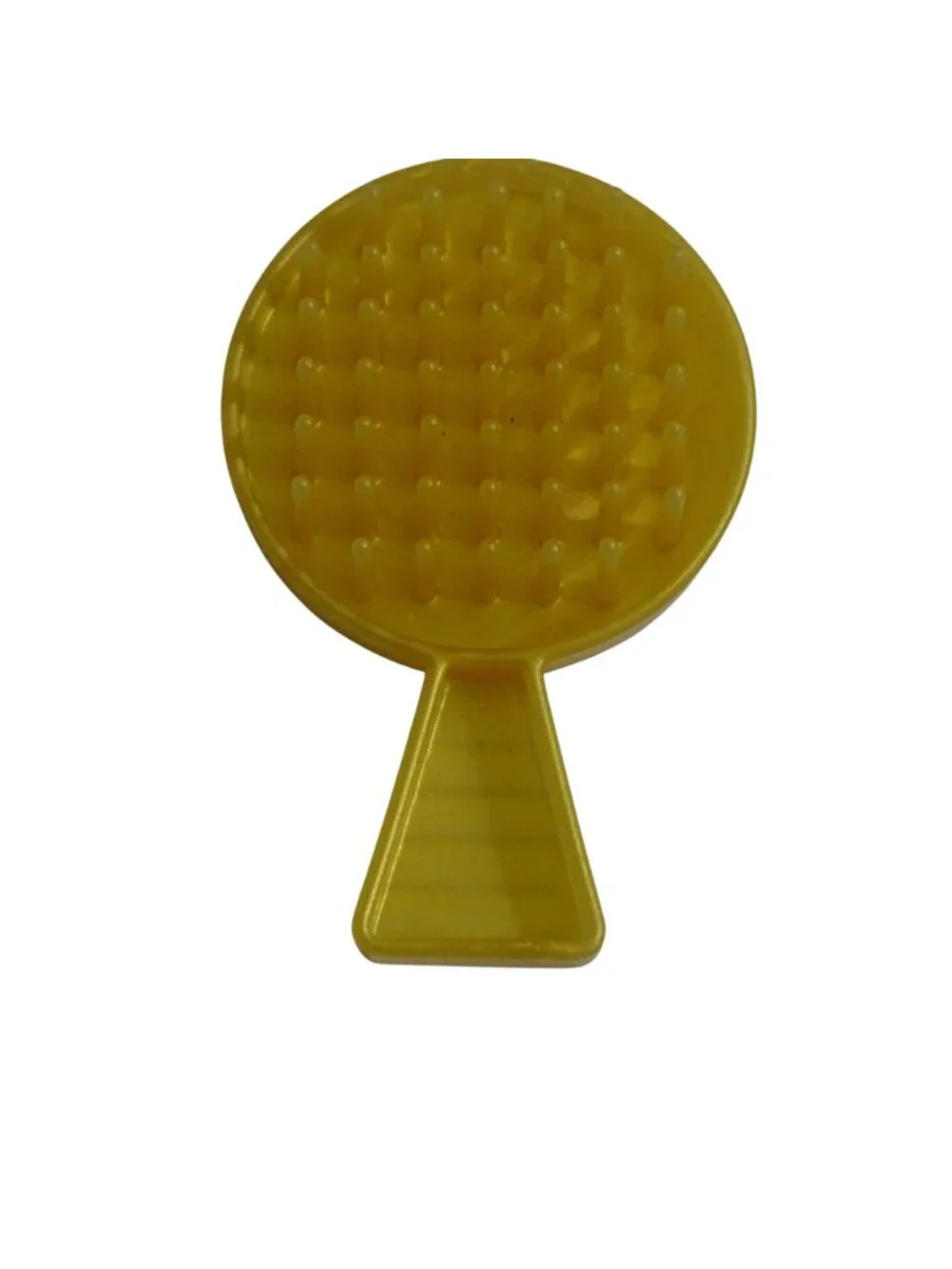 LOL Surprise OMG Fashion Doll Gold Yellow Hair Brush 2.5 Inch Embossed Logo